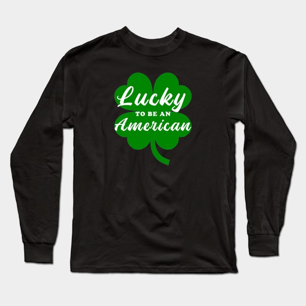 Lucky to be an american Long Sleeve T-Shirt by AsKartongs